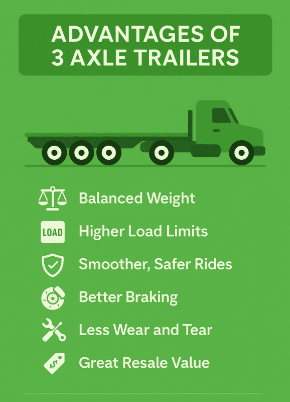 Why a 3 Axle Trailer Is the Smarter Choice for Heavy Loads Advantages of 3 axle trailers