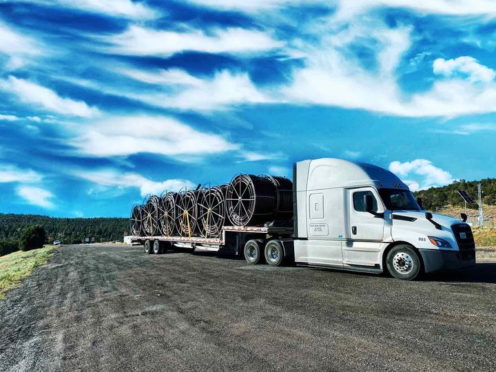 Large step deck trailer