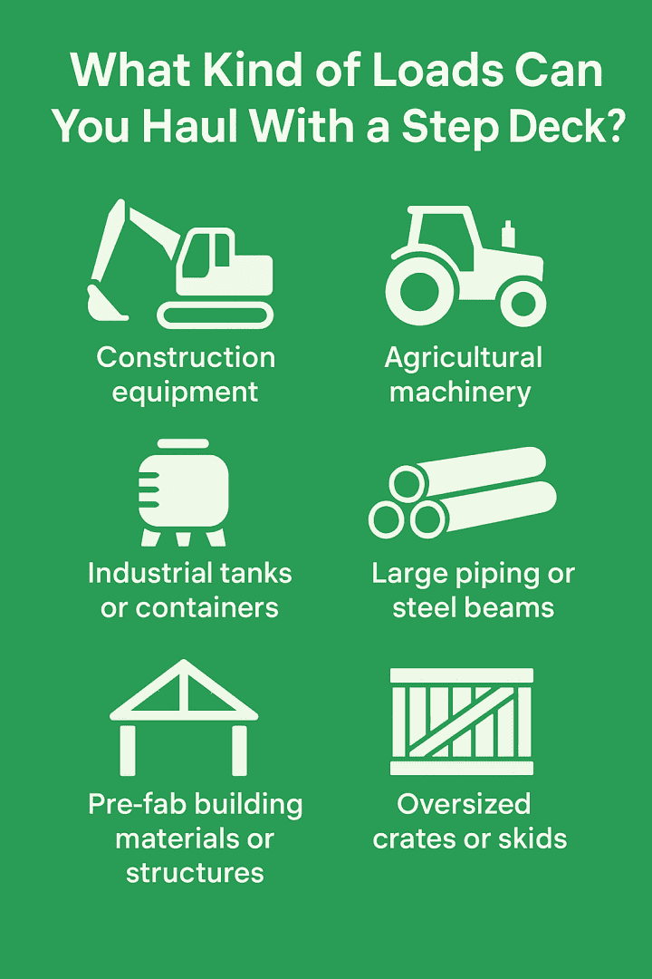 What kind of loads can you haul with a Sepd Deck?
An infographic