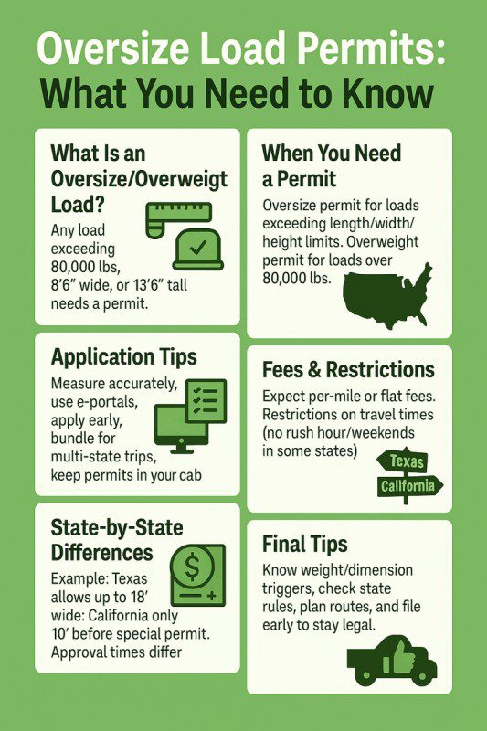 Oversize Load Permits Infographics