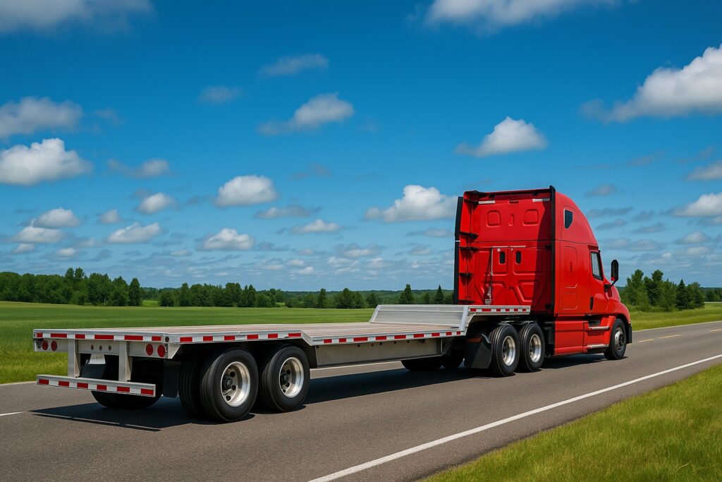 Step deck trailer 2 axles