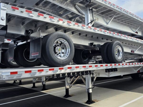 2027 Reitnouer MaxMiser 53×102 Sliding Axle Flatbed close up