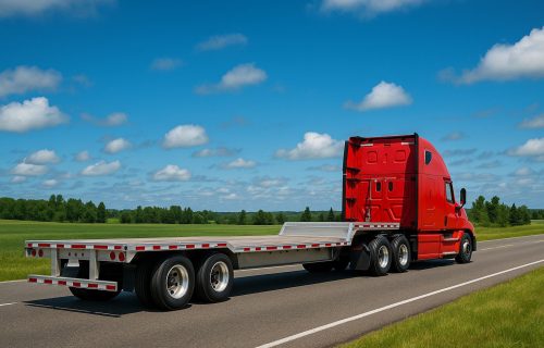 Step deck trailer 2 axles